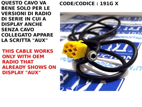 Cavo cavetto aux - mp3, alfa