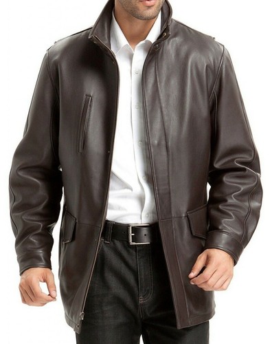 Trench coat uomo vera - , pelle