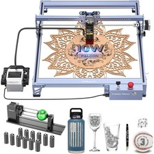 Macchina per incisione Creality 10W CR-Laser Falcon con Air Assist e Rotary Roller