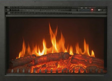 Inserto Elettrico Caminetto OXFORD, 2000W, Nero, 61X20X44 Cm - Camino Elettrico 