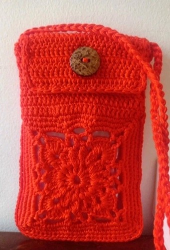 Porta cellulare uncinetto - porta,