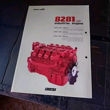 Brochure MOTORI INDUSTRIALI AIFO FIAT  SERIE 8281 I 03 INIEZIONE DIESEL  1986