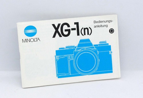 Minolta manuale uso - xg-1,