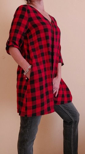 Zara camicia quadri rossae - camicia,