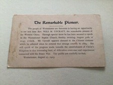 Il notevole pioniere - , u.s.