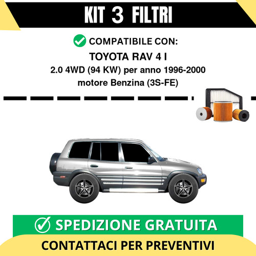 Kit filtri tagliando - kit, 3