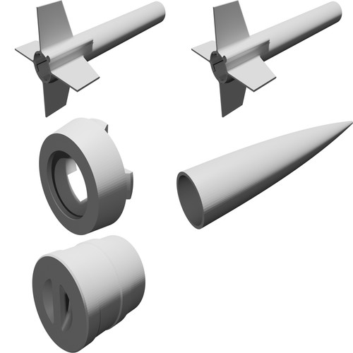 Razzo modellismo kit corpo - modellismo,