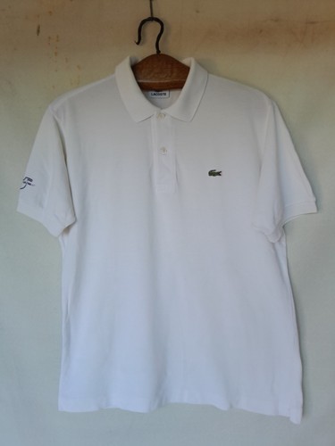 Polo lacoste uomo media bianca - polo,