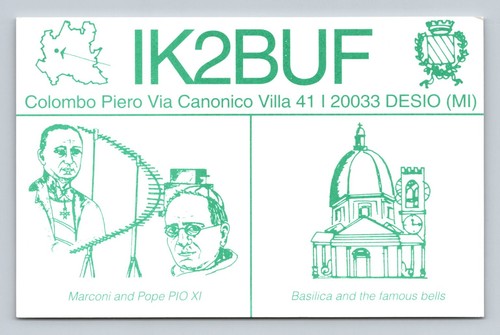 Radioamatore qsl ik2buf - qsl, desio