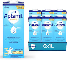 APTAMIL 3 - Latte Di Crescita Liquido per Bambini Dai 12 Mesi, Pronto All'Uso - 