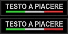 Toppa Patch ricamata TESTO A