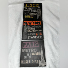 IKEA set of 3 wall canvases
