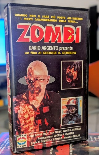 Vhs zombi dario - zombi, george