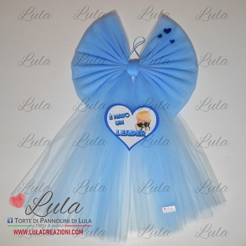 Fiocco nascita tulle - in,