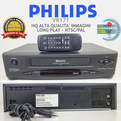 Videoregistratore vhs philips - vhs,