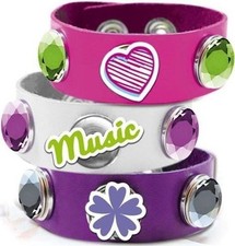 Gadget - Disney: Violetta - V-Bracelet Click And Charm - Braccialetto Slap Bianc