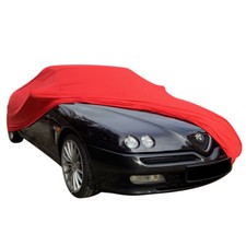 Copriauto da interno adatto per Alfa Romeo 916 Spider Copertura Rosso GARAGE
