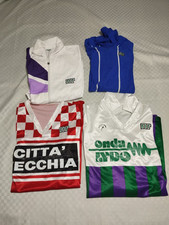 3 MAGLIE CALCIO + 1 MAGLIA TUTA ZIP VINTAGE ENNERRE NR Jersey Trikot Shirt 