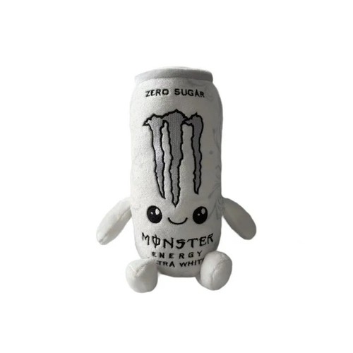 Monster white energy drink can - energy,