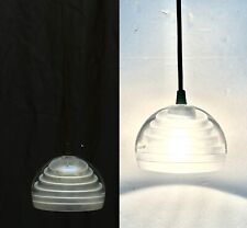 COPPIA LAMPADE SOSPENSIONE STUDIO CUCINA SALONE VETRO CRISTALLO MURANO MAZZEGA V