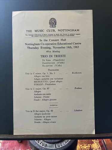 1963 trio trieste - di, rosa