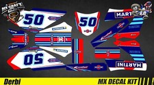 Kit Decocrazione Moto per / MX Decal Kit For Derbi 50 - Martini