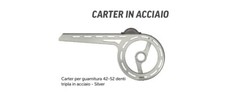 CARTER COPRICATENA BICI ACCIAIO X GUARNITURA TRIPLA 42 - 52 DENTI X BICICLETTA