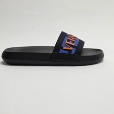 Versace Greca Logo Slides Nero