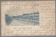 DOLO  CORSO PADOVA E BRENTA  VIAGGIATA 1901