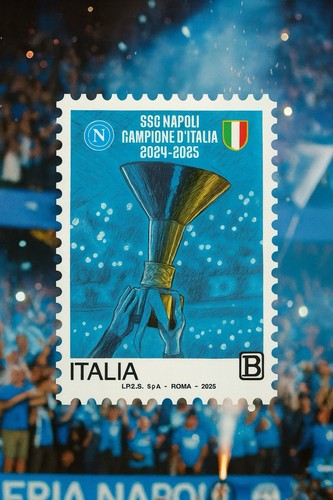 Francobollo napoli campione - francobollo,