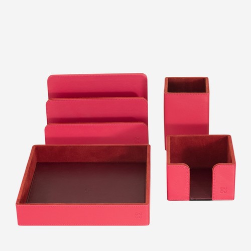 Set scrivania pelle - set, in