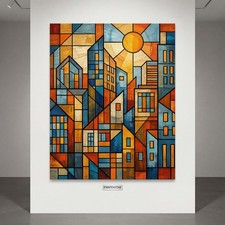 Quadro città in stile