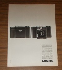 Rara Pubblicità Vintage MINOX