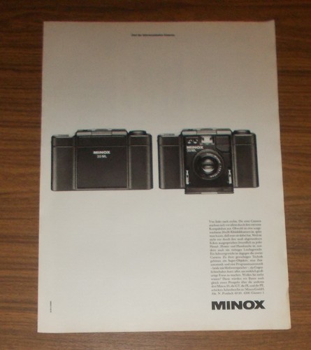 Rara pubblicità vintage minox - vintage,