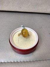750/18kt Gold Citrine Cabochon