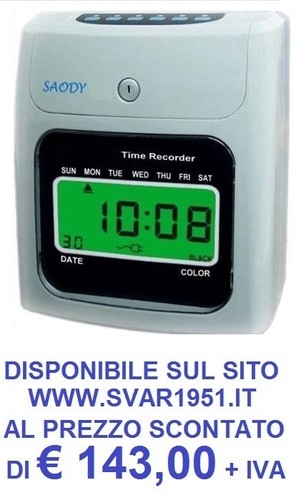Orologio timbracartellini con - timbracartellini,