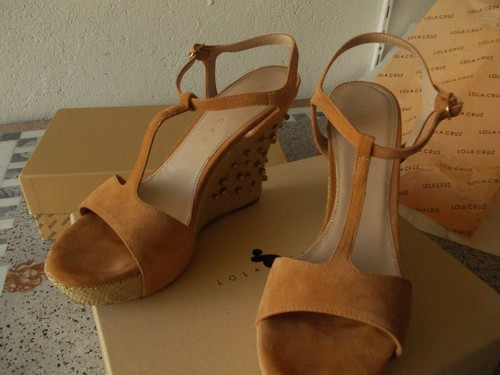 Lola cruz sandali zeppe - cruz,