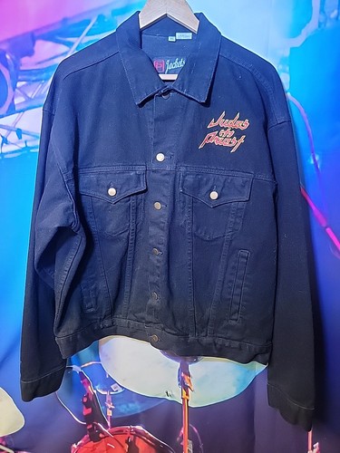 Giacca denim nero vintage