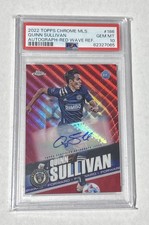 2022 Topps Chrome MLS Quinn Sullivan #186 Autografi Onda Rossa /5 (AU) Psa 10