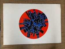 Paolo Scirpa - titolo Abitat 71 - Mis 50x70 48/50 - serigrafia