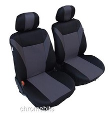 Grey Black Fabric Seat Covers