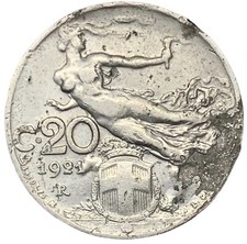 20 CENTESIMI 1921 - LIBERTÀ