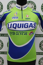 maglia ciclismo LIQUIGAS SANTINI TG XS Y259 bike shirt maillot trikot jersey