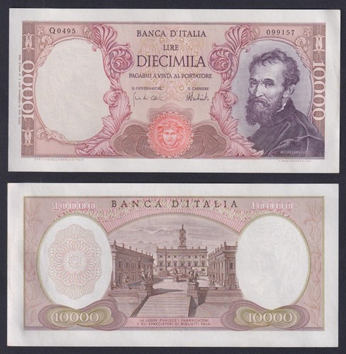 Banconota italia 10000 lire - italia,