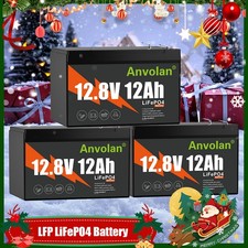 3x 12Ah LiFePO4 batteria litio