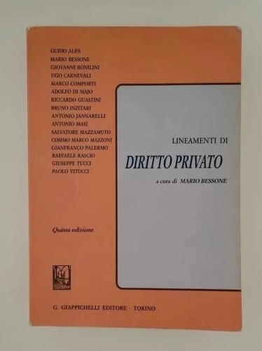 Lineamenti diritto privato - di,