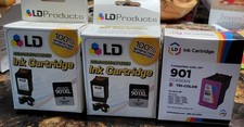 HP 901XL 2 BLACK, 1 COLOR INK
