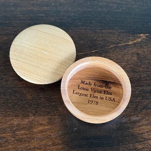 Vintage pillbox wood - vintage,