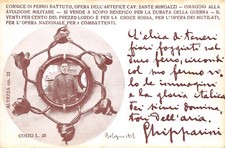 A8200) IMMAGINE DI BARACCA IN CORNICE DI FERRO BATTUTO DI S. MINGAZZI DA BOLOGNA