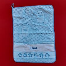 ASCIUGAMANO BIMBO SPUGNA PER ASILO RICAMATO PERSONALIZZATO CM 40X55  